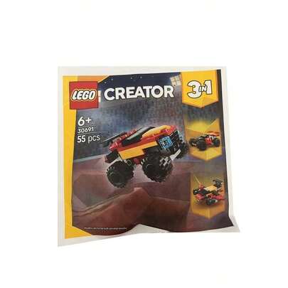  Bolsa de construcción de juguete Vehículo todoterreno con rueda gigante convertible de la serie Lego City 30691 Mini, regalo del Día del Niño