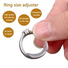 24/32 Pieces Of Ring Adjuster, Transparent Ring Adjuster, Invisible Inner Sticker, Ring Size Adjustment Pad, No Trace, Anti Slip, Suitable For All Rings, Suitable For Weddings, Men's And Women's Jewelry Accessories(More Suitable For Larger Rings) - View 9