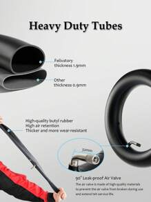 GLDYTIMES 10 Inch 10x2.75-6.5 Off-Road Rubber Tire , Titan PRO Electric Scooter Explosion Proof Super Grip