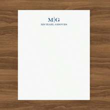 Personalized Notepad With Monogram, Custom Notepad 1st Anniversary Gift For Husband, Wedding Officiant Gift, Men's Lined Padfolio Memo Pad,Back To School,School Supplies