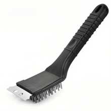 Stainless Steel BBQ Grill Brush, Easy Cleaning Metal Wire Bristle, Kitchen Dirt Brush For Gas Grill, Charcoal Grill, Kitchen Accessories, Stainless Steel Bristles, Outdoor Barbecue Grill Accessories