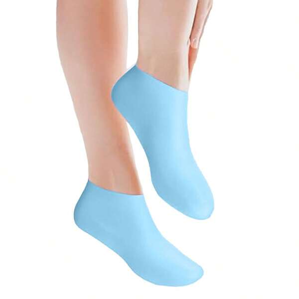 1 Pair Women Silicone Socks - Aloe Soft Gel Moisturizing Socks, Suitable For Women SPA Foot Care, Repairing Dry Feet, Cracked Heels And Softening Rough Skin