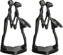 DreamsEden Couple Gifts Iron Sculpture, Timeless Anniversary Romantic Gift For Her Him Wife Husband Girlfriend Boyfriend Valentines Birthday, 6 Inch - Kissing Couple - View 1
