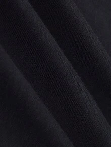 fashion new men's short sleeve T-shirt, high quality, comfortable and breathable round neck printed top in black black shirt with colorful flower text Suitable for sports and daily casual wear - Negro - Ver 7