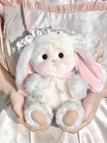 1pc Lilian Floppy Ear Rabbit DIY Handmade Craft Kit, Cloth Plush Doll Rabbit Gift, Holiday Gift, Birthday Gift, Decor, Cute Appearance, Gift, Doll, Game