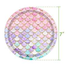 1 Set Of Mermaid Princess Pink Party/Forest, Jungle, Zoo Party Paper Plate, Paper Cup Tablecloth, Birthday Decoration Set, Party Decoration, Graduation Season, Birthday Party