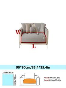1件装复古加厚沙发套 - 现代简约风，四季皆宜，宠物友好型沙发保护套，适用于扶手椅至四人沙发，高克重（>500克/平方米）涤纶面料，可机洗，家居及办公家具装饰