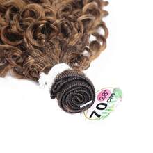 28 pulgadas 3 paquetes/100g Extensiones de cabello sintético ondulado suelto sin costuras, ondulado natural ombre rubio, resistente al calor para uso diario, vacaciones, fiestas, viajes - Multicolor - Ver 10