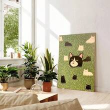 1pc Fun And Cute Couple Cat Poster Canvas Painting Modern Home Living Room Bedroom Study Room Home Decoration Wall Art Gift Optional Frame ,Wall Art With Frame - Multicolor - View 37