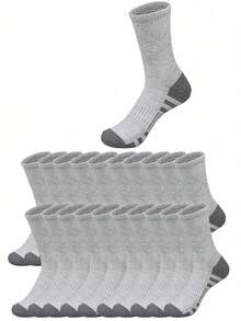 60 chiếc/50 chiếc/40 chiếc/30 chiếc/24 chiếc/20 chiếc/16 chiếc/12 chiếc/10 chiếc/8 chiếc/6 chiếc/4 chiếc/2 chiếc Tất thể thao tennis thoải mái cho nam, thích hợp mặc ngoài trời & thường ngày, mọi mùa, tất thể thao dày kháng khuẩn thấm hút ẩm màu trắng - Nhiều màu - Xem 56