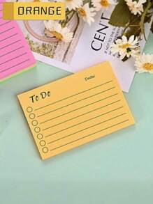 1 Pad Strong Adhesive Color Note Book, A Creative Sticky Note Prepared For Students' Return To School