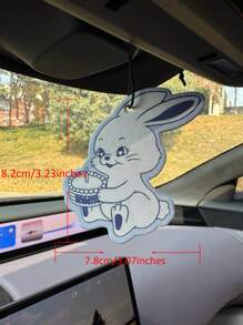 Hamster Meme Design 5-Star Hotel Lobby Fragrance Scent - Luxury Grade Authentic Essential Oil Car Air Freshener - Long-Lasting Fragrance, Refresh Car Interior, Ideal Gift, Fit For Air Vent, Ocean Scent, Car Fragrance Diffuser, Natural Oil, Cartoon Style, Suitable For Rearview Mirror, Car Charm