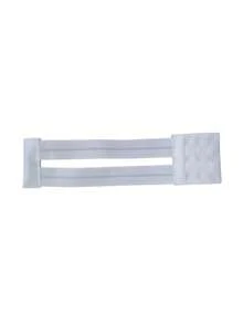 Elastic Bra Extender Size 23 X 5.5 CM - Model 3 Hooks 3 Adjustments Transparent Large - Blanco - Ver 2