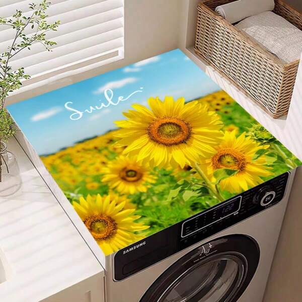 Nueva Cubierta antipolvo para lavadora, Almohadilla de lavado automática, Alfombra antipolvo absorbente de agua para gabinete de noche