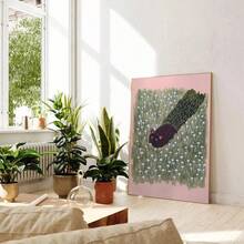 1pc Fun And Cute Couple Cat Poster Canvas Painting Modern Home Living Room Bedroom Study Room Home Decoration Wall Art Gift Optional Frame ,Wall Art With Frame - Multicolor - View 51