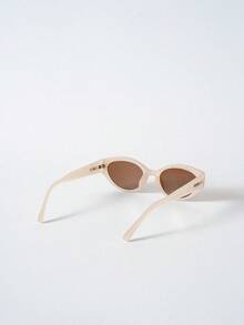 Tropiscape Óculos gatinho pequenos com armação redonda (1 peça, 2 peças ou 3 peças), estilo simples e decorativo, perfeitos para o dia a dia, ideais para o outono e inverno, com um toque campestre e moderno. - Champagne - Ver 6