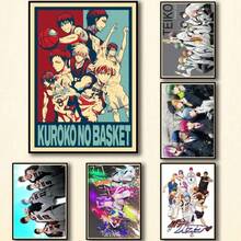 1pc Thiết kế Anime Kuroko No Basket Nghệ thuật treo tường Áp phích Phong cách Trang trí nhà Nhãn dán cho Quán cà phê Quán bar A XCM Khung tùy chọn trang trí tường độc đáo, Nghệ thuật treo tường có khung - Nhiều màu - Xem 1
