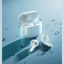 Auriculares inalámbricos TWS Pro-5 con Bluetooth Pro 4, auriculares intrauditivos para Android y teléfonos inteligentes InPods - Blanco - Ver 1
