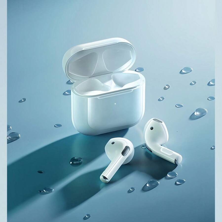 Auriculares inalámbricos TWS Pro-5 con Bluetooth Pro 4, auriculares intrauditivos para Android y teléfonos inteligentes InPods - Blanco - Ver 1