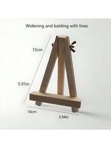 1 pieza Caballete de escritorio de madera sin terminar de 11.81/15.75/19.69 pulgadas - Sin pintura ni olor, adecuado para arte de lienzo, manualidades de escritorio, caballete de lienzo portátil, también funciona como soporte para teléfono/tableta, arte y dibujo para adultos, caballete de exhibición de pintura para principiantes, estudiantes, escuelas, bodas, soporte para tarjetas de fiesta de cumpleaños