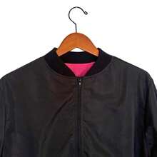 Chaqueta mujer cazadora tipo Bomber Basico impermeable by Chico Malo - Negro - Ver 3