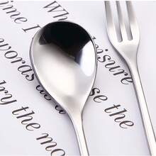 4/12/20 Stück Besteck-Set aus Blatt-förmigen Edelstahl Dessertlöffeln und -Gabeln, kreatives Geschirr für Zuhause, Restaurant, Café, Schulbedarf