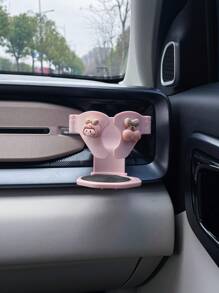 Cute Cartoon In-Car Cup Holder, Car Air Vent Beverage Cup Stand Attachment, Cigarette Ashtray Portable Bracket Anti-Slip Anti-Shake, Multifunctional Air Vent Fixator & Tray Organizer