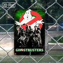 1PC 2D Flat Ghostbusters Sign, Vintage Movie Poster Art, Humorous Wall Decor, Retro Tin Sign, Classic Film Decor, Ghostbusters Quote, Perfect For Movie Room Or Living Room, 8x12 Inches / 20x30 Cm - Multicolor - View 10