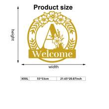 1pc Creative Letter A Decorative Wall Hanging Art, Available In Multiple Colors And Sizes, Suitable For Living Room, Bedroom And Other Indoor Spaces, Creates A Decorative Atmosphere