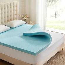 2 Inch Memory Foam Mattress Topper Twin, Mattress Pad Gel Infused Foam Bed Topper, Ventilated Soft Blue,Twin Size - 3 Inch - View 1