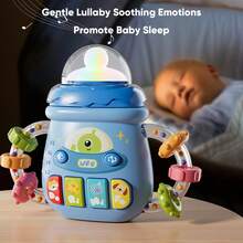 Juguete rattle de botella de agua con luz musical y dentición para bebés, juguete educativo y de desarrollo temprano para entrenar la destreza de agarre - Multicolor - Ver 2
