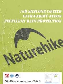 Naturehike Star Trails EXT 徒步帐篷，单人，10D 尼龙，露营旅行 - 芥末黃 - 查看 5