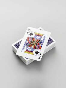 1 套扑克牌、德州扑克、皇家同花顺扑克牌、派对用品、耐用且厚实，适合家庭娱乐、派对、聚会、多人游戏