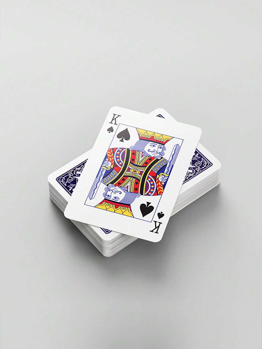 1 套扑克牌、德州扑克、皇家同花顺扑克牌、派对用品、耐用且厚实，适合家庭娱乐、派对、聚会、多人游戏