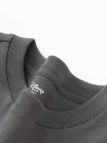 Balabala 男童米奇老鼠T恤 – 短袖卡通T恤 – 夏季纯棉上衣 - 灰色 - 查看 7