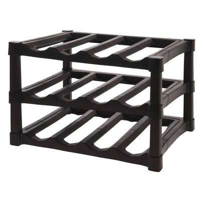  Well Home Suporte para vinhos empilhável de PP com 3 níveis, em preto, para 12 garrafas - 39x30xA25cm. Frete grátis 24/72h.