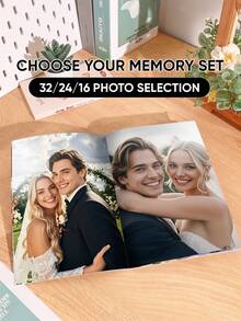 1 本定制相册（32、24 或 16 张照片） 定制相册 个性化相册 定制封面（15x21 厘米） 打印您自己的回忆录 - 个性化相册，圣诞节、家庭、生日和周年纪念日的理想礼物 - 送给他/她、父母、男女朋友、朋友和爱人的完美礼物 - 独一无二的纪念品，精美印刷 - 婚禮 - 查看 3