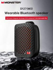 Monster M3 Portable High Fidelity Speaker Wireless Stereo Bass Music Subwoofer Portable Lavalier Speaker With Built-In Mic Speaker - one-size - View 2