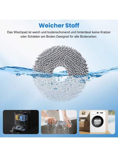 Wipes Replacement Parts Accessories Roborock Saros 10R Revo Qrevo MaxV Master Slim Pro Curve Robot Stofzuiger Cleaner Mop Cloths view 3