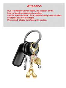 A-Z字母钥匙扣 - 精致金色金属字母钥匙圈，配有龙虾扣和心形装饰，采用耐用锌合金材质，适合度假、约会、海滩、购物、通勤、学习等各种场合，完美搭配钱包、耳机盒、背包和车钥匙 - 理想的生日礼物和钥匙配件 | 精致钥匙扣 | 金属钥匙扣，春夏最佳搭配 - 金色 - 查看 7