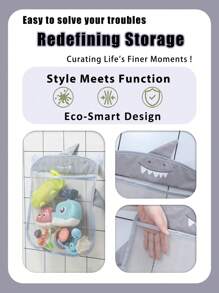 Hanging Bathtub Storage Basket, Organize Stylish Toys And Bathroom Accessories, Bathroom Accessories Bathroom Cartoon Mesh Hanging Bag Bath Toys Hanging Storage Bag Bathtub Bathroom Sundries Organizer Mesh Bag