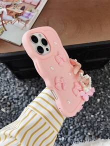 The Latest Hot In 2025 Is The Big Wave Macaron Phone Case, With Wrist Strap Compatible With Galaxy S25, S24, S24 Plus/S24+, S24 Ultra, S24 FE, S20, S21, S22, S23. Cute Phone Case With A Heart Shape Compatible With Apple 11/11 Pro/11 Pro Max, 12/12 Pro/12 Pro Max, 13/13 Pro/13 Pro Max, 14/14 Pro/14 Pro Max, 15/15 Pro/15 Pro Max, 16/16 Pro/16 Pro Max, 16E. Shaped Grip And Matching Lanyard, Shockproof Protection, Silicone Shell With Camera And Screen Protection. Waterproof Anti-Fall Scratch Resistant