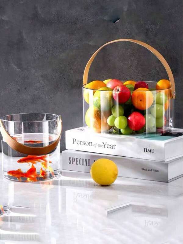 1pc Popular Acrylic Insulated Drink Bucket, Large Capacity Beer Champagne Ice Bin, Bar Store Ice Bucket