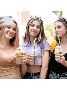 6 Reusable Straw Covers, Multi-Colored Silicone Extension Straw Covers For 30 And 40 Oz Cups, Ideal For Parties, Graduation Parties, Outdoor Sports, Travel, Camping, Easy To Carry, Easy To Clean, Back To School Supplies - Multicolor - View 4