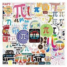 55Pcs Cartoon Pi Day Stickers Math Stickers Science Stickers Student Stickers Teacher Stickers Classroom Stickers Math Gifts Math Supplies Waterproof Vinyl Stickers Bulk For Skateboard Luggage Laptops Bumper Theme Party Supplies - Multicolor - View 2