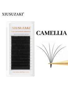 XIUSUZAKI 12Rows Fast Shipping Easy Fan Auto Eyelash Extension Supplies Handing Making Fast Bloom Flowering Pre-Bonded Lashes Volume - Black - View 8