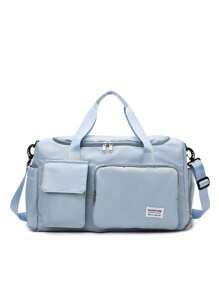 1 pezzo Borsa da viaggio multifunzionale personalizzabile per donne, borsa da palestra con scomparto asciutto/bagnato, manica trolley convertibile, borsa a tracolla con ricamo alla moda, borsa a tracolla pieghevole con scomparto per le scarpe, ottimo regalo per madre, amici, Natale, San Valentino, Festa della Mamma, Festa dell'Insegnante, Festa degli Infermieri, compleanno, forniture scolastiche, studenti di scuola media, studenti di scuola superiore, studenti universitari, matricole, studenti del secondo anno, studenti più giovani