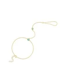 SereneSpark 1pc 925 Sterling Silver Minimalist And Fashionable Bling Bling Lips Chain Ring Bracelet For Women Fine Jewelry - Multicolor - View 19