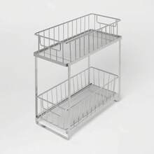 Two Tiered Slide Out Organizer - Brightroom ™ - 鉻合金 - 查看 3