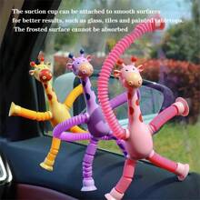2-packs, 4-packs interactieve zuignap giraffe speelgoedset - perfect voor die saaie werkdagen - een stressverlichtende sensorische ervaring - ideaal paascadeau, Dicks-speelgoed, squishes, speelgoed uit een verkoopautomaat, squishyset, stressbal, die